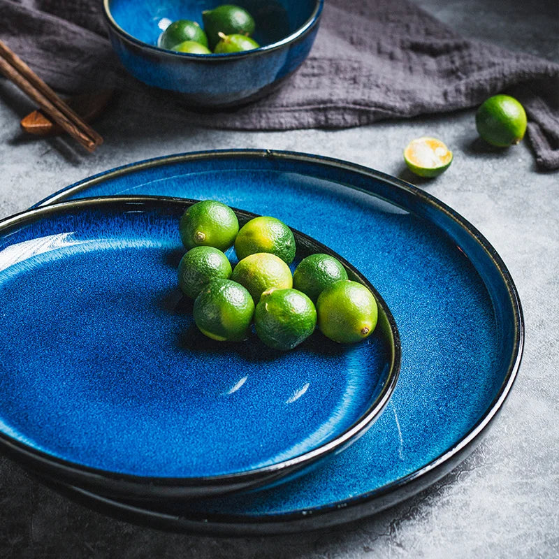 Japanese Blue Dinner Plate