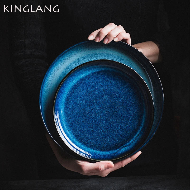 Japanese Blue Dinner Plate