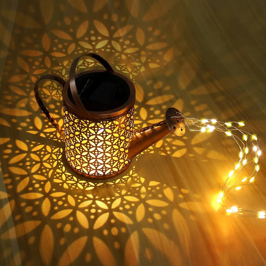 Solar Watering Can with Lights