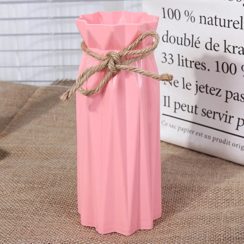 Simple Plastic Imitation Ceramic Vase