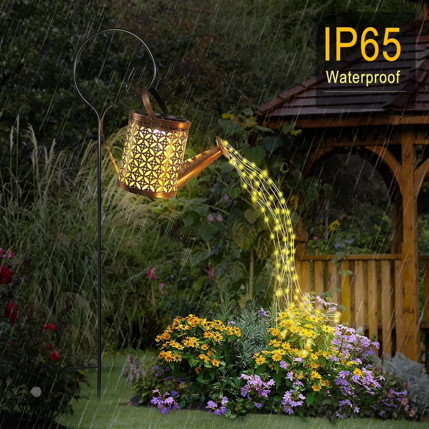 Solar Watering Can with Lights
