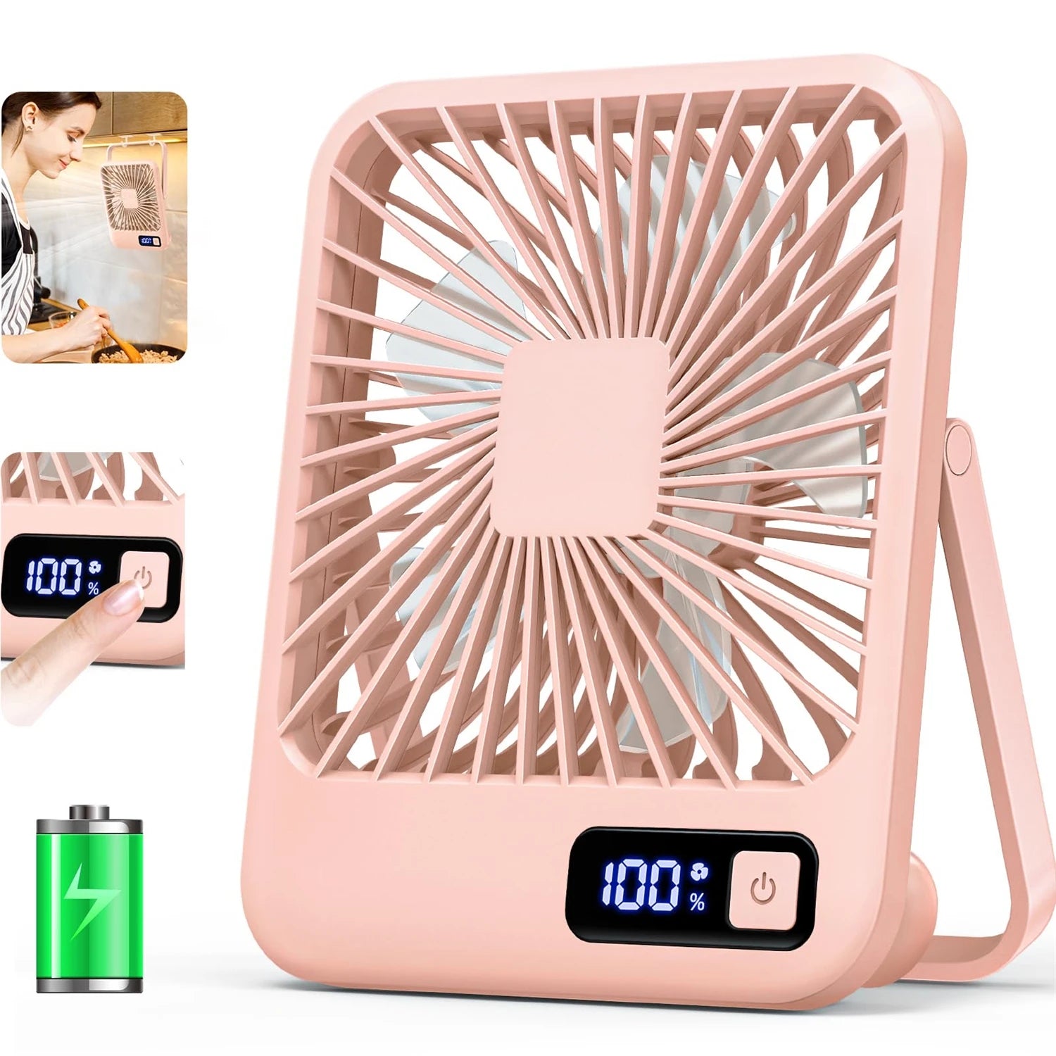 Portable Rechargeable Fan – 5 Speeds