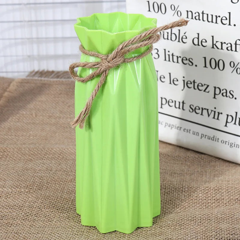 Simple Plastic Imitation Ceramic Vase