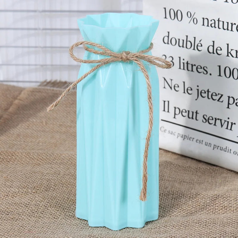 Simple Plastic Imitation Ceramic Vase