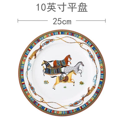 Mongolian Horse Dinner Plate