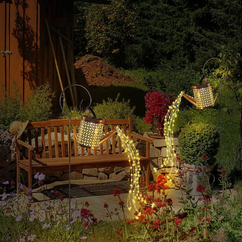 Solar Watering Can with Lights