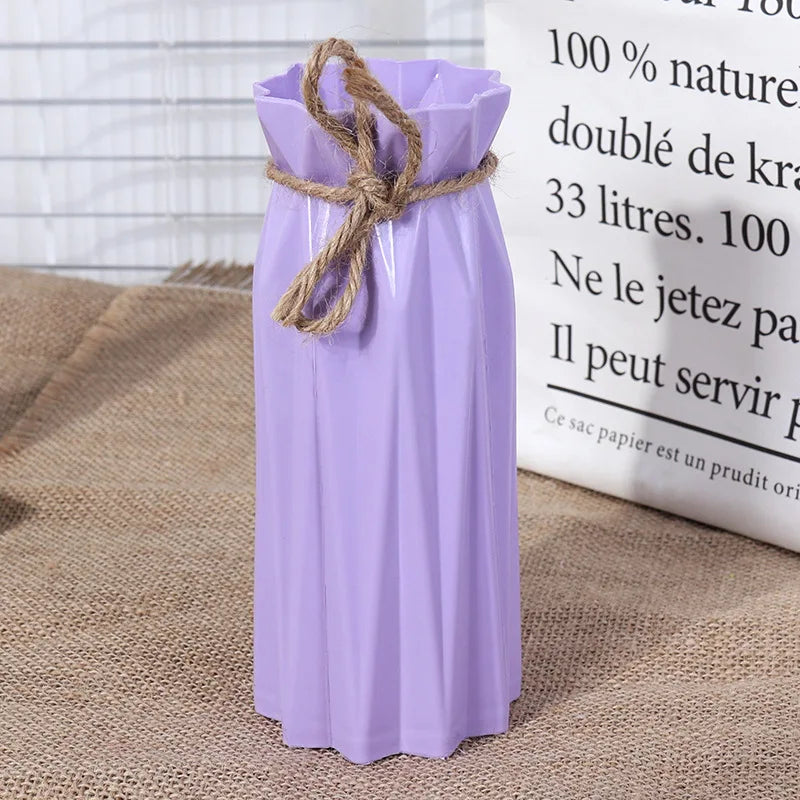 Simple Plastic Imitation Ceramic Vase