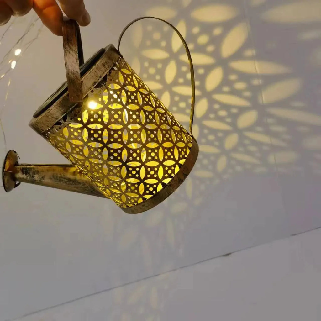 Solar Watering Can with Lights